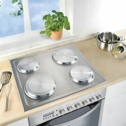 Set De 4 Cache-plaques En Inox -DE BUYER Ventes 67600 2 3 Set de 4 cache plaques en inox Wenko by Maximex