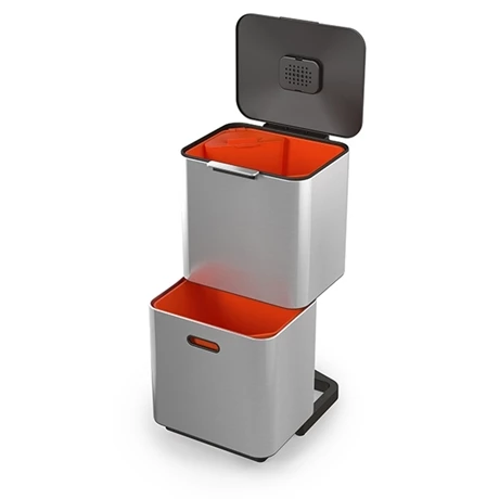 Joseph Joseph Poubelle Totem Acier Inoxydable 60 L - 2 Compartiments 30 L 3 Joseph Joseph Poubelle Totem Acier Inoxydable 60 L - 2 Compartiments 30 L