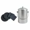 Lot Seau à Compost En Inox 5 L Et 4 Filtres à Charbon Antiodeurs -DE BUYER Ventes 679018 0 3 Lot seau a compost en inox 5 L et 4 filtres a charbon antiodeurs Mathon