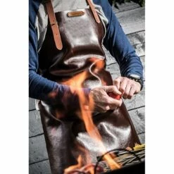 Tablier Kansas Cuir Noir Taille M 74 Cm -DE BUYER Ventes 880024 2 2 Tablier Kansas cuir noir taille M 74 cm Xapron